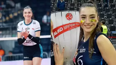 Saliha Şahin, Polonya'da sezonu iki kupa ile bitirdi