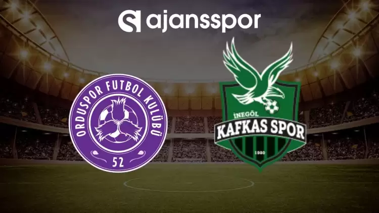 52 Orduspor FK - İnegölspor Kafkas maçının canlı yayın bilgisi ve maç linki