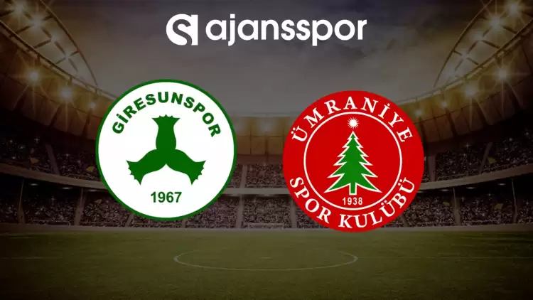 CANLI| Giresunspor- Ümraniyespor maçını canlı izle (Maç linki)