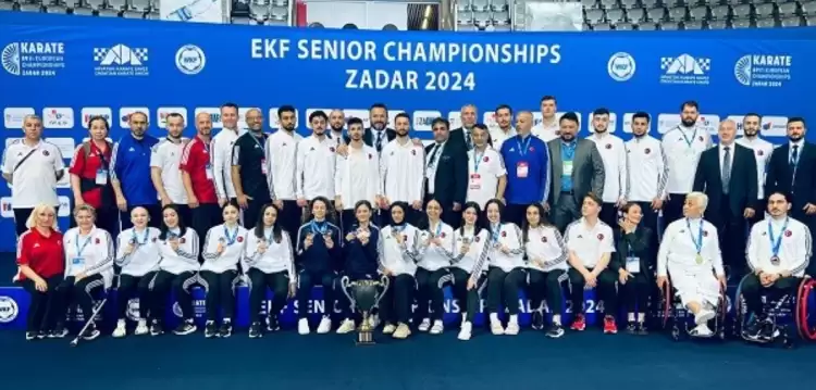 Türkiye Milli Karate Takımı, Avrupa şampiyonasını zirvede tamamladı