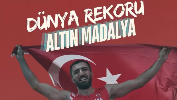 Milli atlet Serkan Yıldırım'dan bir rekor daha!