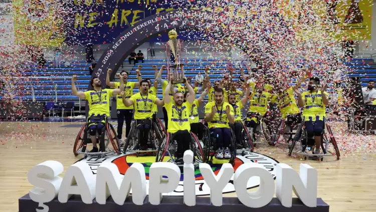Tekerlekli Sandalye Basketbol Süper Ligi'nde şampiyon üst üste 3. kez Fenerbahçe!