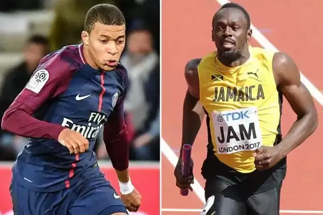 Kylian Mbappe ve Usain Bolt'un 100 metre yarışından üzücü haber