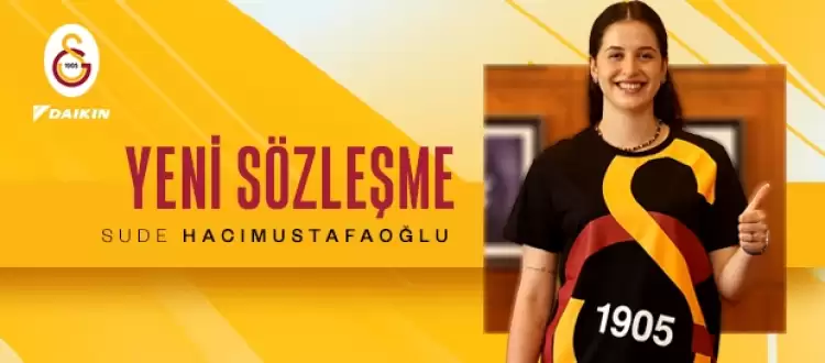 Galatasaray Daikin, Sude Hacımustafaoğlu ile sözleşme yeniledi!