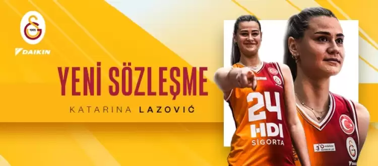 Galatasaray, Sırp smaçör Katarina Lazovic ile sözleşme imzaladı!