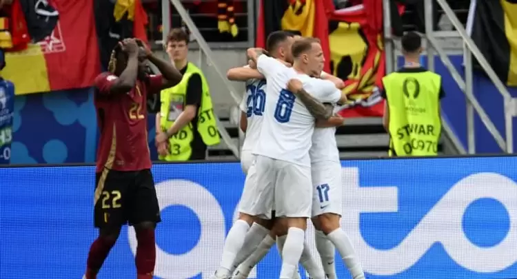 Halil Umut Meler’in yönettiği maçta Slovakya, Belçika'yı mağlup etti