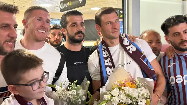 Trabzonspor'un yeni transferleri Barisic ve Lundstram Trabzon'da