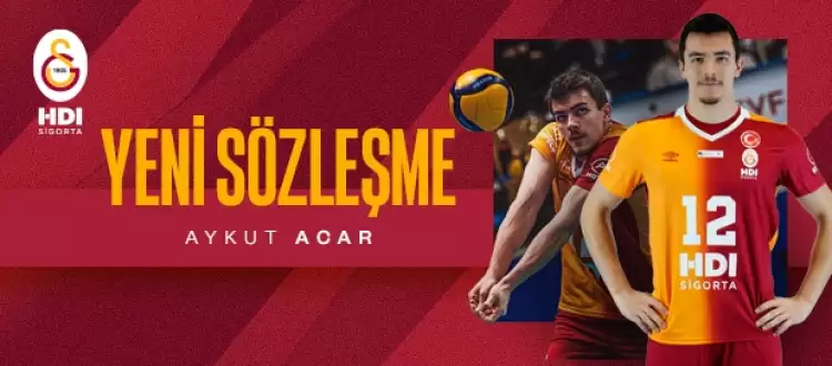 Galatasaray'da Aykut Acar ile yeni sözleşme imzalandı!