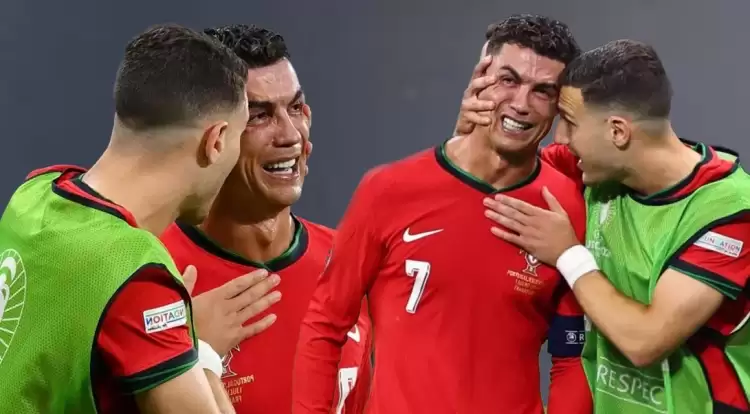 Ronaldo, hüngür hüngür ağladı! Takım arkadaşları bile sakinleştiremedi...