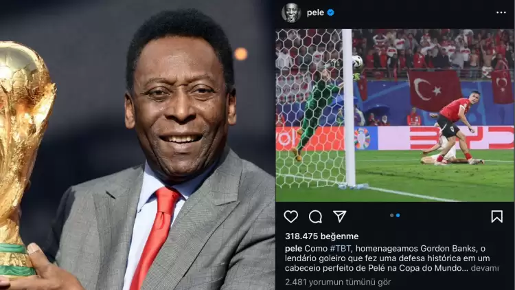 Pele'nin resmi hesabından Mert Günok paylaşımı: Mucizevi...