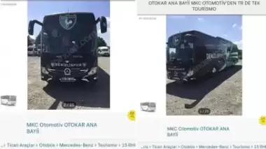 Denizlispor'da otobüs şoku! Satışa çıkarıldı...