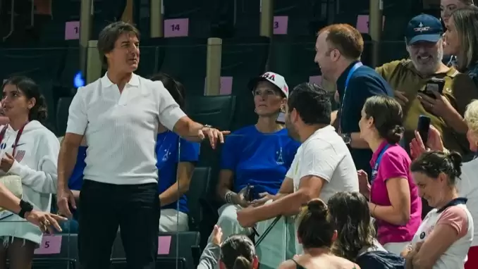 Tom Cruise, Paris Olimpiyatları'nda! Ünlü aktör, şampiyon sporcuya destek verdi