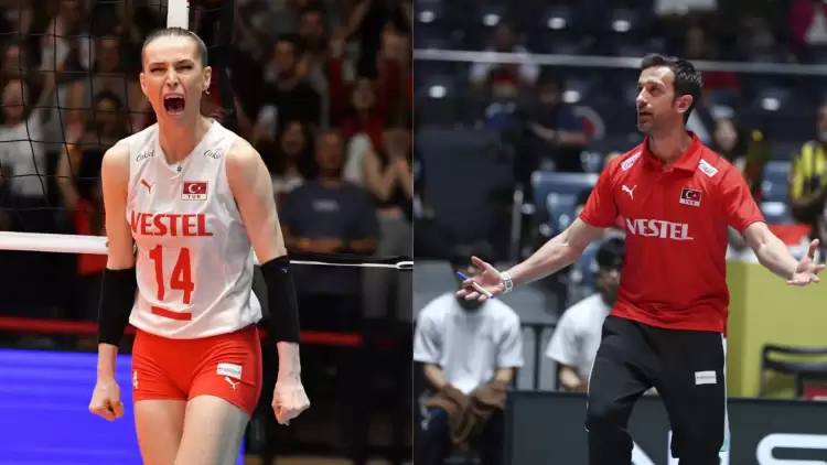 Eda Erdem ve Daniele Santarelli'den açıklamalar: En iyi voleybol oynayan takım...