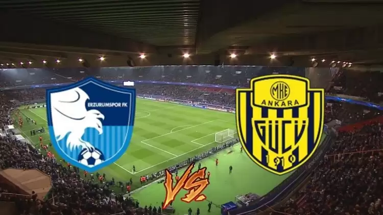 Erzurumspor FK - MKE Ankaragücü maçını canlı izle (Maç linki)