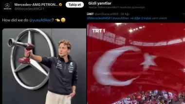Mercedes Formula 1 Takımı'nın resmi hesabında tepki çeken Türk bayrağı hareketi