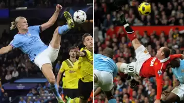 Erling Haaland, Wayne Rooney’i yakaladı