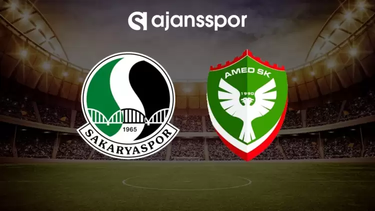 Sakaryaspor - Amed SK maçının canlı yayın bilgisi ve maç linki