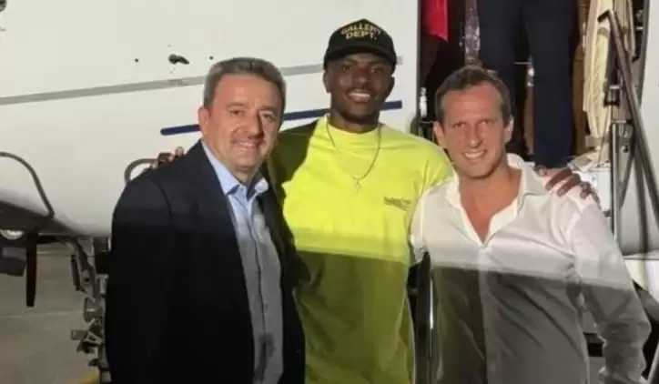 Galatasaray taraftarının beklediği an! Osimhen uçağa bindi...