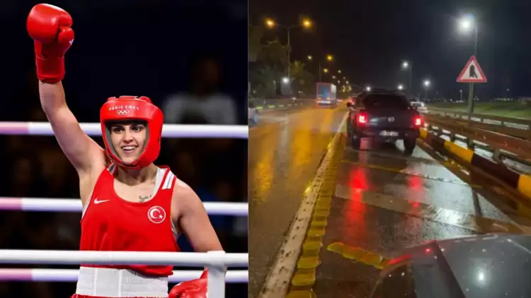 Milli sporcu Busenaz Sürmeneli trafikte tokatlı saldırıya uğradı