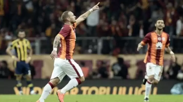 Dev derbiye günler kala Galatasaray'dan Fenerbahçe'ye Sneijder göndermesi