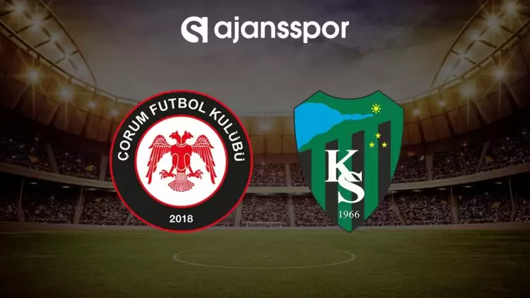 Çorum FK - Kocaelispor maçının canlı yayın bilgisi ve maç linki