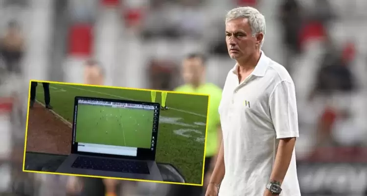 Jose Mourinho'nun laptoplu tepkisi dünyada gündem oldu