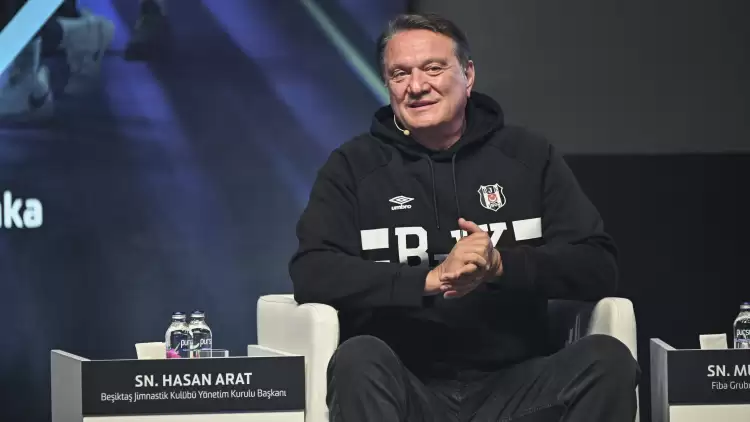 Beşiktaş Başkanı Hasan Arat'tan Galatasaray'a sponsorluk göndermesi!