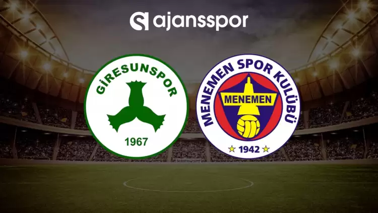 CANLI | Giresunspor- Menemen FK maçını canlı izle (Maç linki)