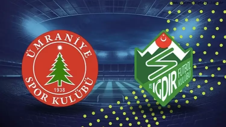 Ümraniyespor- Alagöz Holding Iğdırspor maçının canlı yayın bilgisi ve maç linki