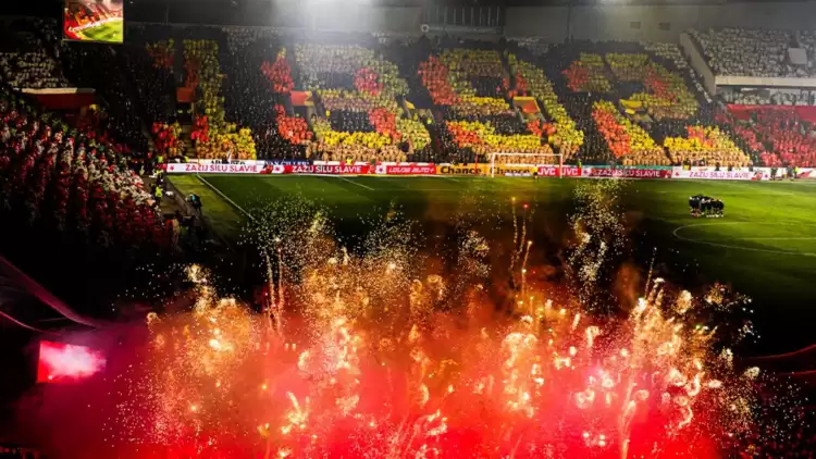 Fenerbahçe'nin rakibinden 90 dakikalık koreografi! Tüm stadyum katıldı