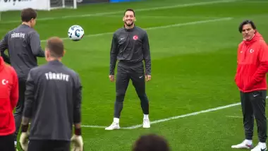 A Milli Futbol Takımı, Galler maçının İstanbul'daki hazırlıklarını tamamladı