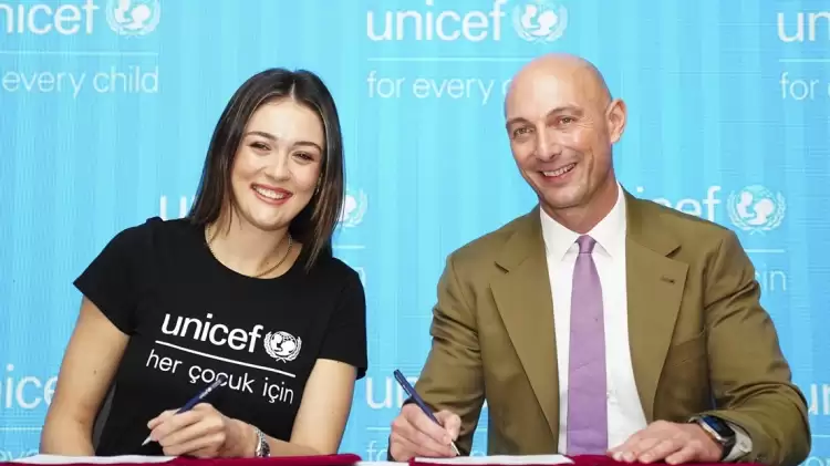 UNICEF, milli voleybolcu Zehra Güneş ile iş birliği anlaşması yaptı