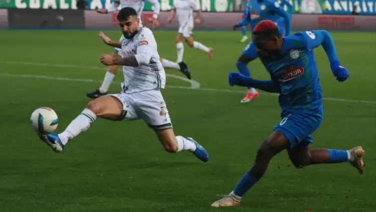 Çaykur Rizespor - Konyaspor Maç Sonucu: 1-1 (Yazılı Özet)