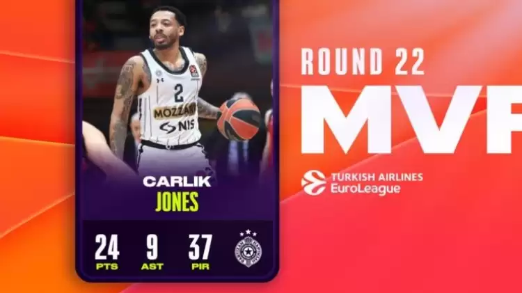 THY Euroleague'de 20. haftanın MVP'si Carlik Jones oldu