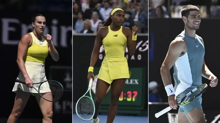 Avustralya Açık'ta Sabalenka, Gauff ve Alcaraz çeyrek finalde