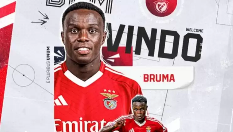 Benfica eski Fenerbahçe ve Galatasaray oyuncusu Bruma'nın transferini resmen duyurdu