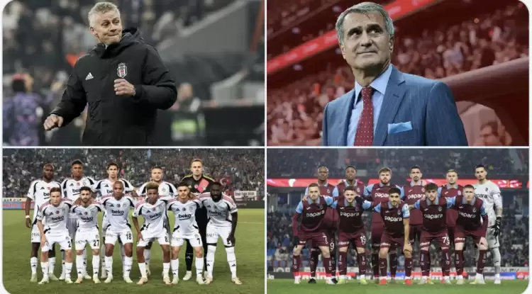 Dolmabahçe'de Beşiktaş Trabzonspor maçı! İşte Solskjaer ile Şenol Güneş'in 11'i