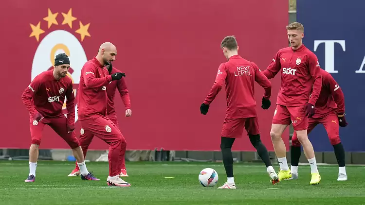 Galatasaray son idmanı Kemerburgaz Metin Oktay Tesisleri'nde yaptı!