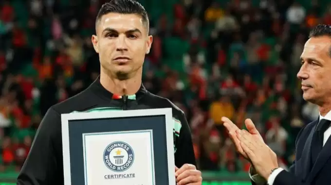 Cristiano Ronaldo Guinness tarihine geçti!