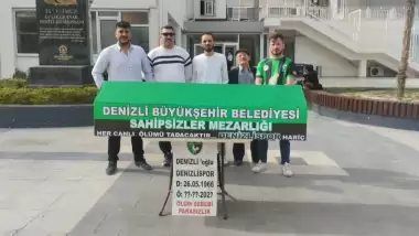 Başkanı açlık grevi başlatmıştı... Denizlispor taraftarlarından tabutlu eylem!