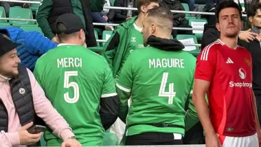 Lyon'u eledi Fransız taraftarlarından teşekkürü kaptı! Harry Maguire damgasını vurdu...