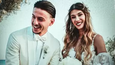 Trabzonsporlu futbolcu Enis Destan evlendi