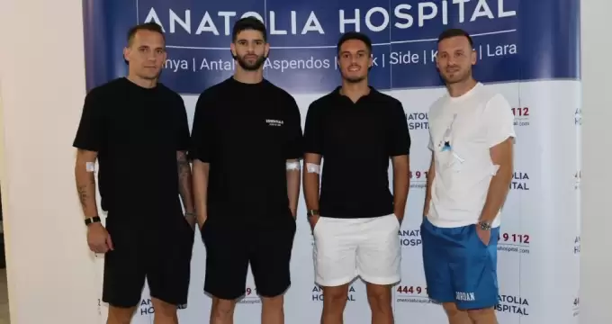 Alanyaspor'da teknik heyet ve futbolcular sağlık kontrolünden geçti