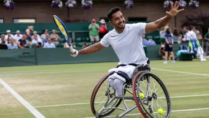 Ahmet Kaplan, Wimbledon'da yarı finale yükseldi
