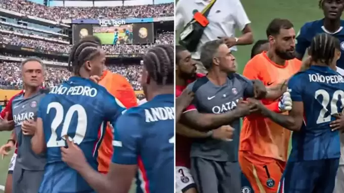 İZLE | Chelsea - PSG finali sonrası kaos: Luis Enrique yumruk attı!