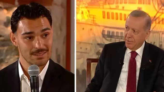 Cumhurbaşkanı Erdoğan ile Kaan Ayhan arasında gülümseten diyalog