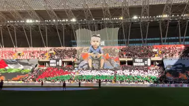 Sivasspor taraftarlarından Gazze koreografisi