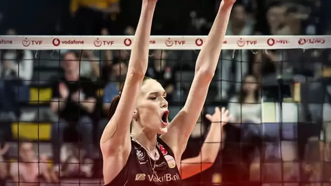 VakıfBank, Galatasaray'a set vermedi