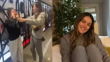 Zehra Güneş'ten kardeşi Mina Güneş'e büyük sürpriz: Gözyaşlarına hakim olamadı