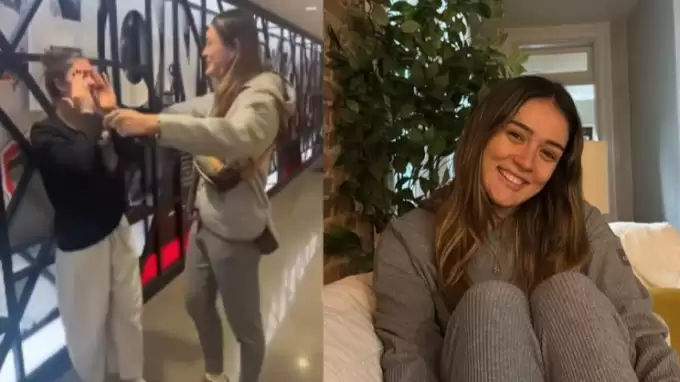 Zehra Güneş'ten kardeşi Mina Güneş'e büyük sürpriz: Gözyaşlarına hakim olamadı